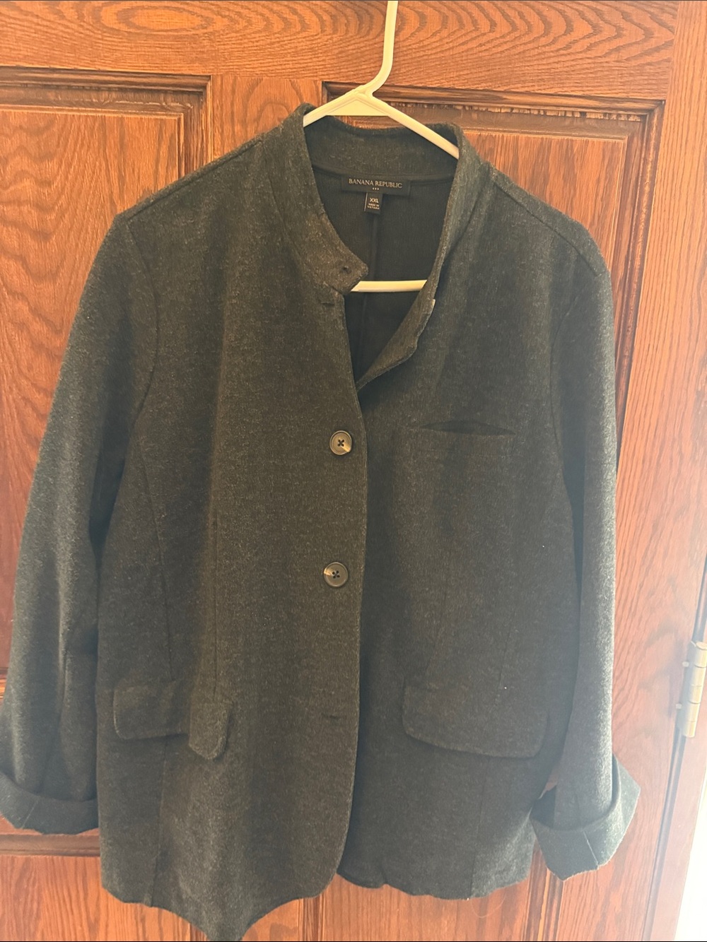 Banana Republic Charcoal Heather Gray  shirt Jacket
